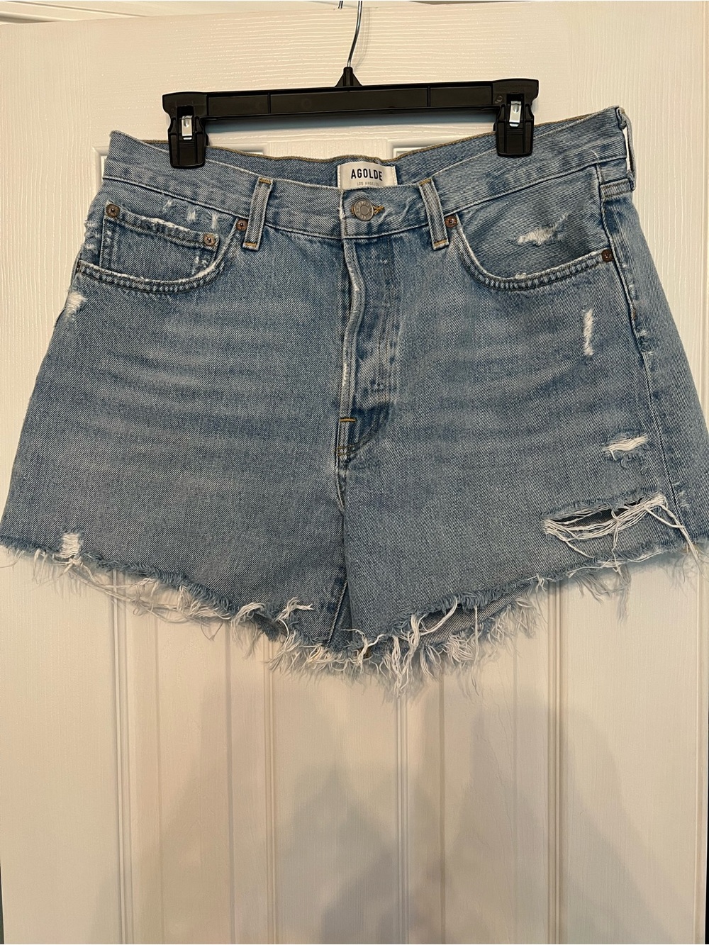 AGOLDE Parker Long Shorts in Swapmeet